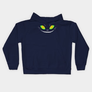 Creepy Cat Face Kids Hoodie